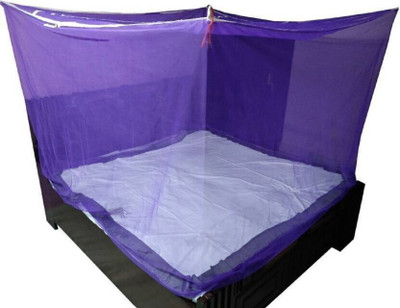 BAPASITARAM Polyester Adults Washable BAPA-The_RK_SB_D_BL_029 Mosquito Net(Purple, Bed Box)