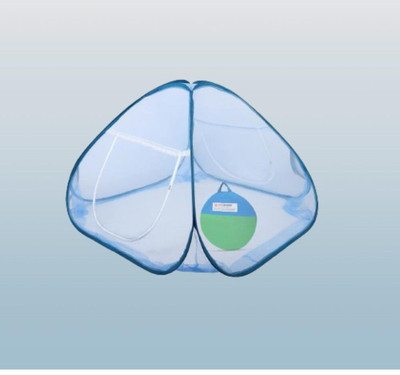 Rsmosquito Polyester Adults Washable Foldable_Blue net_A1 Mosquito Net(Blue, Bed Box)