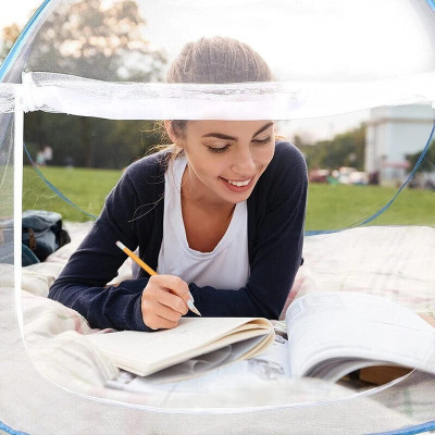 BELSODINE Polyester Adults Washable BELSODINENEWMOSQUITO NETN150 H150Mosquito H127 Mosquito Net(Multicolor, Tent)