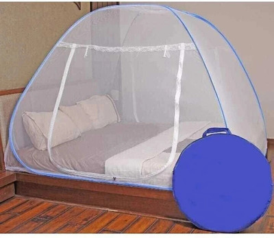 BELSODINE Nylon Adults Washable BELSODINENEWMOSQUITO NETN97 H97Mosquito H462 Mosquito Net(Blue, Bed Box)