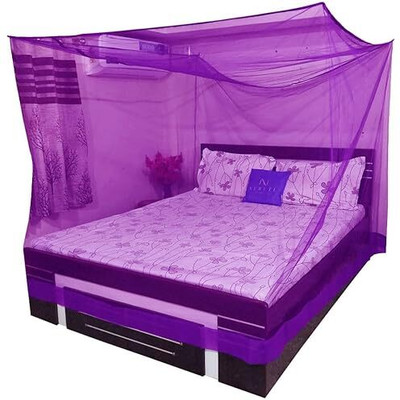 Fashionon Nylon Adults Washable FSN-MOSQUITO-NET-Q5 Mosquito Net(Purple, Ceiling Hung)