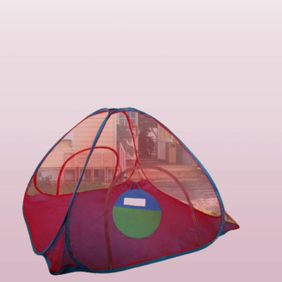 ALTAMASH Polyester Adults Washable Foldable mosquito net_A1 Mosquito Net(Red, Bed Box)