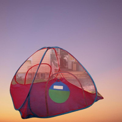 Rsmosquito Polyester Adults Washable Foldable mosquito net_A1 Mosquito Net(Red, Bed Box)
