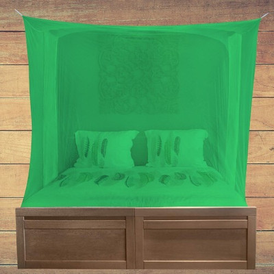 Nissi Polyester Adults Washable Dobule Bed Polyster Mosquito Net 4 x 6.5ft For Adults A043 Mosquito Net(Green, Tent)