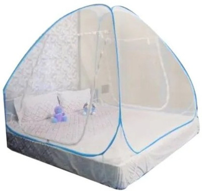 Yunik Polyester Adults Washable MOSQUITONETYU-09_18 Mosquito Net(SKY BLUE, Tent)