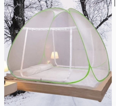 THEE NR Nylon Adults Washable NR_GREEN_mosquito_12n Mosquito Net(Green, Tent)