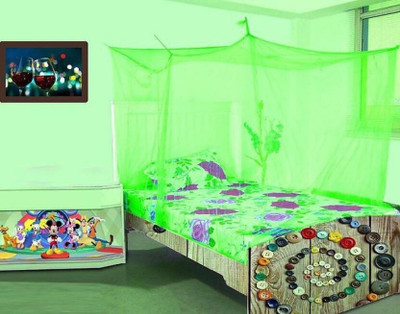 Mehon Craft Polyester Adults Washable MP MOS NEW TENTNew Mehontextile_97 Mosquito Net(Green, Tent)