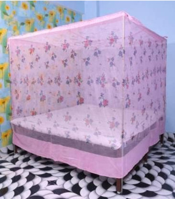 VS Enterprises Polyester Adults Washable Mosquito Net Mosquito Net(Pink, Tent)