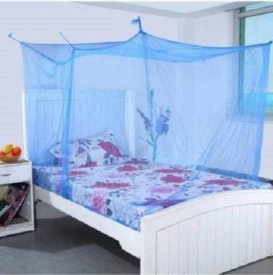 Newmehontextile Polyester Adults Washable SINGLE BED Mosquito Net(Blue, Tent)