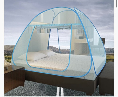 THENR Nylon Adults Washable NR_mosquito_blue_0984n Mosquito Net(Light Blue, Tent)