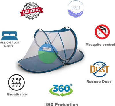 A.R. Emporium Polyester Adults Washable LIGHT BLUE Mosquito Net(Light Blue, Tent)