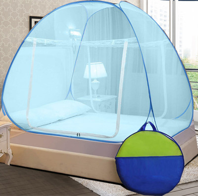 SIFRA Polyester Adults Washable Blue_MS_249 Mosquito Net(Blue, Tent)