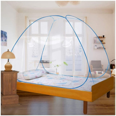 Fozii Enterprises Polyester Adults Washable Fozi4u Mosquito Net(Blue, Tent)
