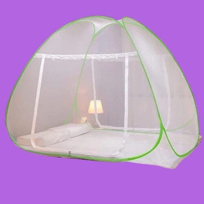 THENR Polyester Adults Washable nr_GREEN_MOSQUITO_NET_KING_TENT)121 Mosquito Net(Light Green, Tent)