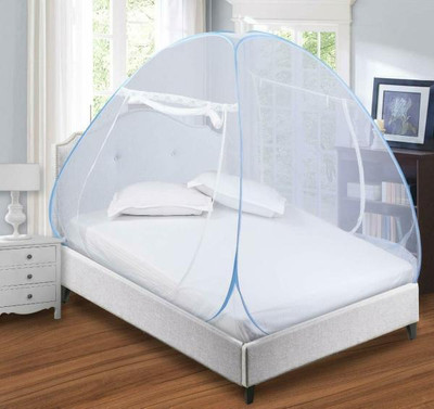 SIFRA Polyester Adults Washable Premium Blue_MS_502 Mosquito Net(SKY BLUE, Tent)