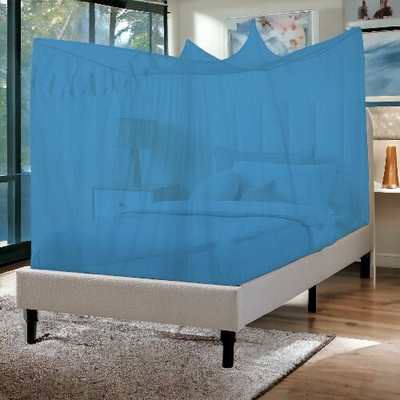 Nissi Polyester Adults Washable Dobule Bed Polyster Mosquito Net 4 x 6.5ft For Adults A016 Mosquito Net(Blue, Tent)