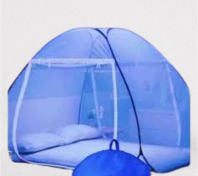 MMSUPER HDPE - High Density Poly Ethylene Adults Washable A_Tent Mosquito Net44 Mosquito Net(Blue, Tent)