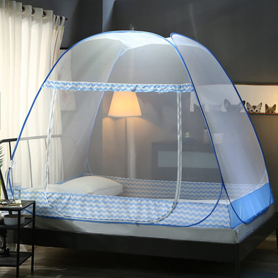 Fozii Enterprises Polyester Adults Washable FoziMN-1363AB Mosquito Net(SKY BLUE, Tent)