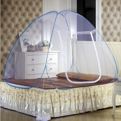 Hitech Polyester Adults Washable Blue_MS_121 Mosquito Net(Blue, Tent)