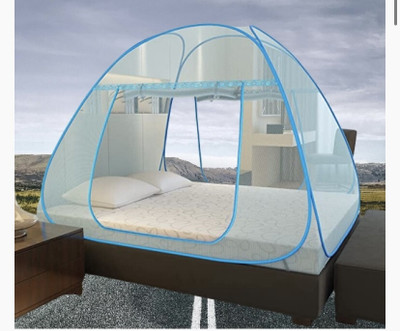 THEE NR Nylon Adults Washable NR_mosquito_blue_0984n Mosquito Net(Light Blue, Tent)