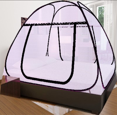 KHANJAN FASHION HUB Polyester Kids Washable WHITE mosquito net tent single mosquito net 2 bed mosquito net for pet animals Mosquito Net(White, Tent)