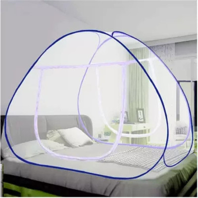 geutejj Polyester Adults Washable mosquito net0.13 Mosquito Net(White, Blue, Bed Box)