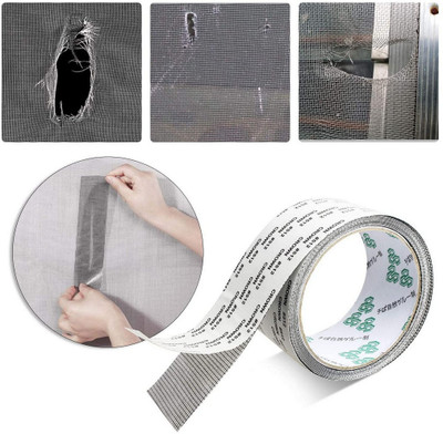HM EVOTEK Anti-Mosquito 3 Layer Tape Strong Adhesive Window Screen Repair Kit Tape (Manual)(Set of 1, Grey)