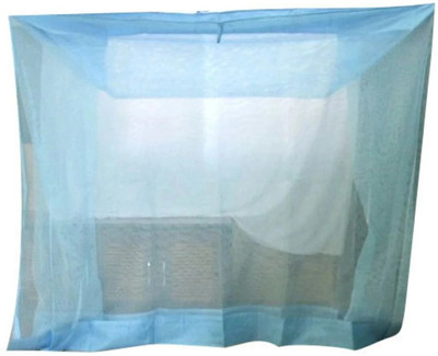 ANS HDPE - High Density Poly Ethylene Adults Washable Mosquito net King Size Bed Blue Nylon Mosquito Net(Blue, Bed Box)