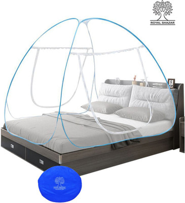 BELSODINE Polyester Adults Washable BELSODINENEWMOSQUITO NETN239 H239Mosquito H634 Mosquito Net(White & Blue, Tent)