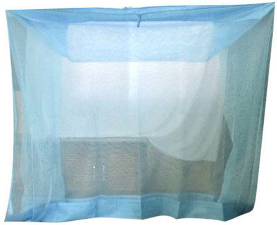 ANS HDPE - High Density Poly Ethylene Adults Washable Single Bed 4x6.5 ft Mosquito net Blue HDPE net Mosquito Net(Blue, Bed Box)