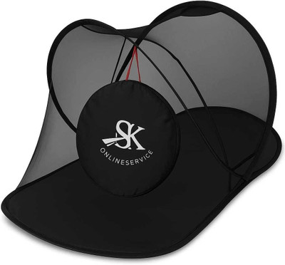 SK Online Services Mosquito NET Emporium Polyester Foldable Lightweight Portable Single Bed Polyester Washable Adults Mosquito Net(Black, Tent)