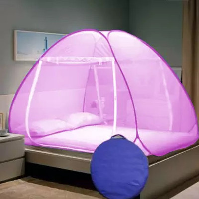 Grants Cotton Adults Washable mosquito net 6x6 6.5x6.5 7x7 ft Mosquito Net(Pink, Tent)