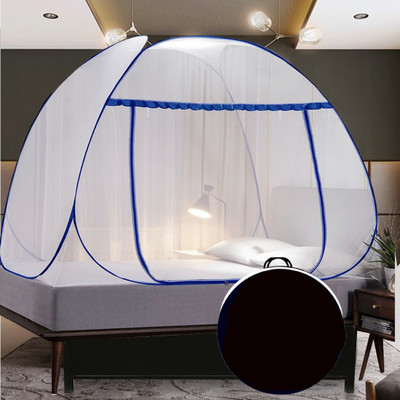 didhiti Polyester Adults Washable Double and King size bed Tent machad dani for terrece to sleep Mosquito Net(White, Tent)
