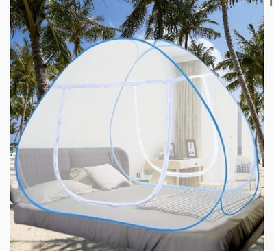 THEE NR Nylon Adults Washable NR_mosquito_sky_003n Mosquito Net(sky blue, Tent)