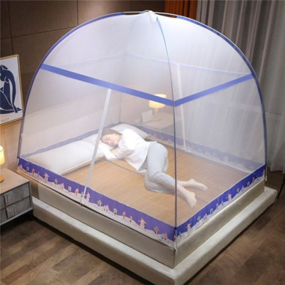 Yunik Polyester Adults Washable YU13VQ_17 Mosquito Net(Navy Blue, Tent)