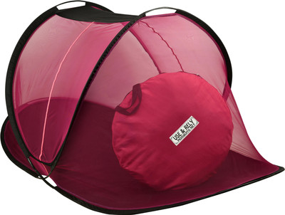 WARFANI Polyester Adults Washable High Quality Of Cotton Soft and Stretchable Maharanit For Single Mosquito Net(Pink, Bed Box)