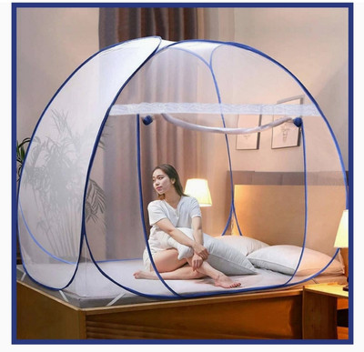 BELSODINE Polyester Adults Washable BELSODINENEWMOSQUITO NETN365 H365Mosquito H392 Mosquito Net(Blue, Tent)