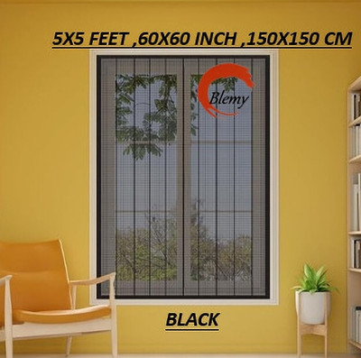 BLEMY HDPE - High Density Poly Ethylene Adults Washable 5X5 BLACK-FSNS7 Mosquito Net(5X5 BLACK, Frame Hung)