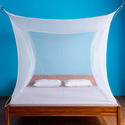 CoverCraze Polyester Adults Washable MOSQUITO AND INSECT PROTECTION NET Mosquito Net(White, Bed Box)
