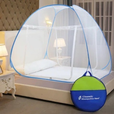 Fozii Enterprises Polyester Adults Washable FoziMN-1134AB Mosquito Net(Light Blue, Tent)