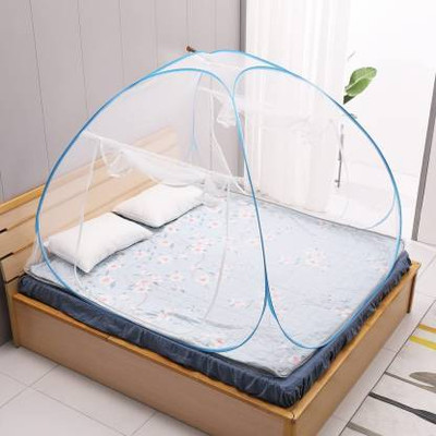 Hitech Polyester Adults Washable Blue_MS_121 Mosquito Net(Blue, Tent)