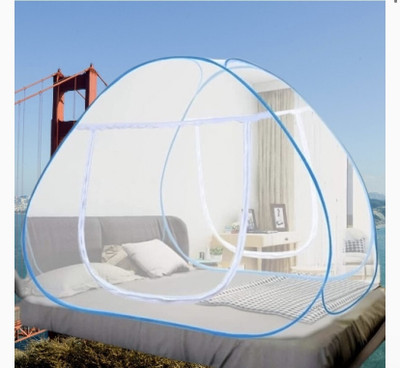 THEE NR Nylon Adults Washable NR_mosquito_sky_008n Mosquito Net(sky blue, Tent)
