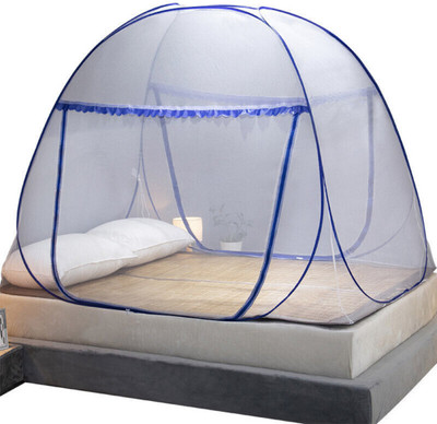 Fozii Enterprises Polyester Adults Washable FFMN-1215ABu Mosquito Net(Blue, Tent)
