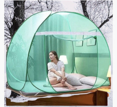 THENR Nylon Adults Washable NR_mosquito_green_003n Mosquito Net(Green, Tent)