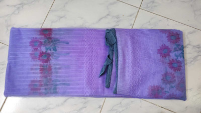 BRISHTI CREATIONS Polyester Adults Washable MN-220 Mosquito Net(Purple, Bed Box)