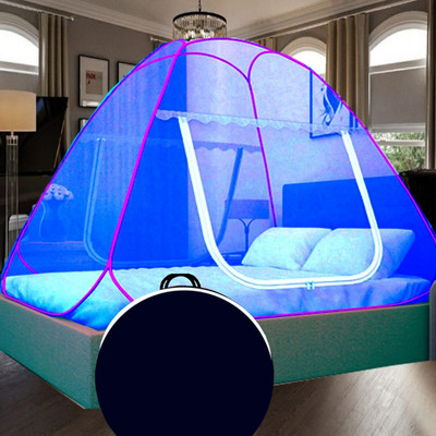 hari Polyester Adults Washable H16 ROYAL BLUE machardani for bed Mosquito Net(ROYAL BLUE, Tent)