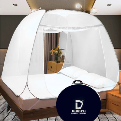 didhiti Polyester Adults Washable WHITE mosquito net for baby high quality bed mosquito net mosquito net single b Mosquito Net(White, swet, safed, Blue, Navy Blue, Tent)
