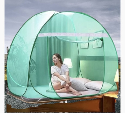 THEE NR Nylon Adults Washable NR_mosquito_green_002n Mosquito Net(Green, Tent)