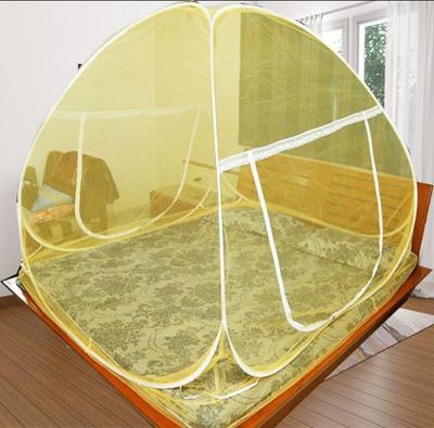 KHANJAN FASHION FAB YELLOW machhardani bacchon ki mosquito net bed machardani baby kids 5 year in g Polyester Washable Infants Mosquito Net(Yellow, Khakhi, Dark Yellow, Pila, pile, pili, Tent)