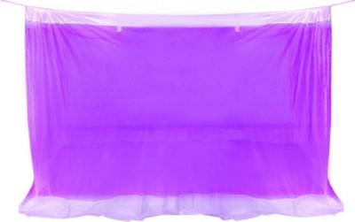 RadheKrishna Enterprise Polyester Adults Washable RK1_SB_D_PL_006 Mosquito Net(Purple, Bed Box)